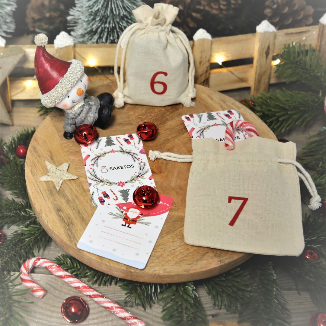 Tarjetas con tareas para el calendario de adviento (EN) Idea de regalo