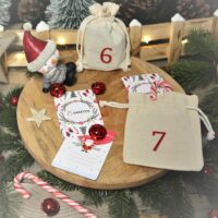 Tarjetas con tareas para el calendario de adviento (EN) Idea de regalo