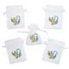 Bolsas de organza 10 x 13 cm blancas con impresión Para niños