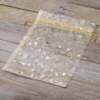 Bolsas de organza 26 x 35 cm - Navidad / 8 Bolsas con impresion
