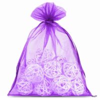 Bolsas de organza 26 x 35 cm - violeta oscuro Bolsas violeta oscuro