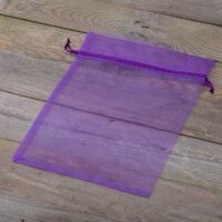 Bolsas de organza 26 x 35 cm - violeta oscuro Bolsas grandes 26x35 cm