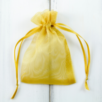 Bolsas de organza 35 x 50 cm - dorado Bolsas grandes 35x50 cm