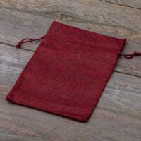 Bolsas de yute 15 x 20 cm - granate Para niños