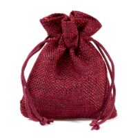 Bolsas de yute 15 x 20 cm - granate Bolsas ocasionales