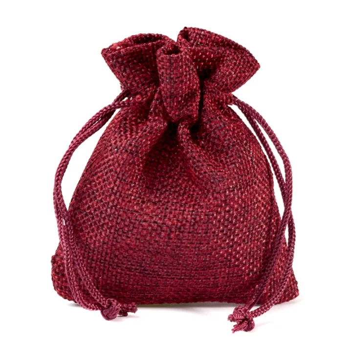Bolsas de yute 15 x 20 cm - granate Bolsas ocasionales