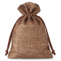 Bolsas de yute 15 x 20 cm - natural oscuro Bolsas marrones