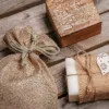 Bolsas de yute 15 x 20 cm - natural oscuro Bolsas oscuras naturales