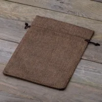 Bolsas de yute 15 x 20 cm - natural oscuro Para niños