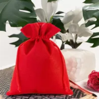 Bolsas de yute 15 x 20 cm - rojo Lifehack: ideas inteligentes