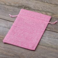 Bolsas de yute 15 x 20 cm - rosa claro Viajes