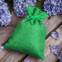 Bolsas de yute 15 x 20 cm - verde Para niños