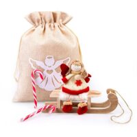 Bolsas de yute 18 x 24 cm - ángel blanco Todos los productos
