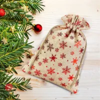 Bolsas de yute 18 x 24 cm - natural / estrellas Uso