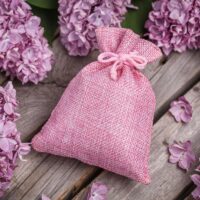 Bolsas de yute 18 x 24 cm - rosa claro Viajes
