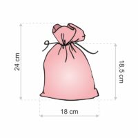 Bolsas de yute 18 x 24 cm - rosa claro Decoraciones interiores