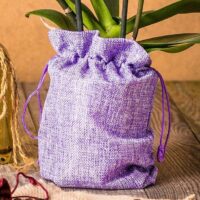 Bolsas de yute 18 x 24 cm - violeta claro Bolsas medianas 18x24 cm