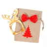 Bolsas de yute para cubiertos 11 x 14 cm + lazos con imperdible + servilleteros Bolsa de yute