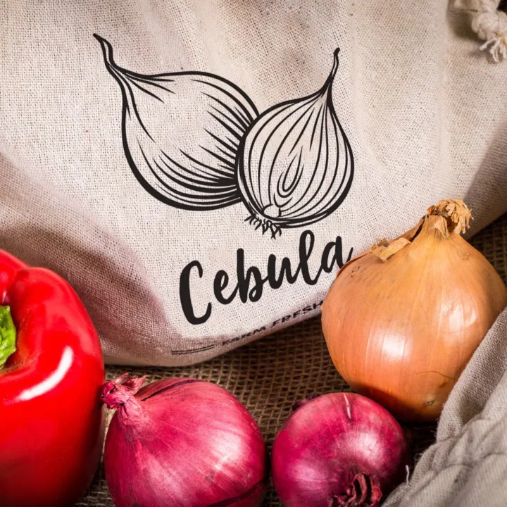 Bolsas estilo lino para verduras (3 uds) y bolsas de compra de algodón (2 uds) (PL) Bolsas de algodón