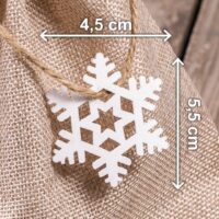 Estrellas de madera 4,5 x 5 cm - color blanco Productos cosméticos