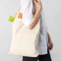 Bolsa de algodón 38 x 42 cm con asas largas - natural Bolsas de algodón