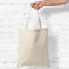 Bolsa de algodón 38 x 42 cm con asas largas - natural DIY: kits creativos
