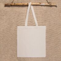Bolsa de algodón 38 x 42 cm con asas largas - natural Bolsas claros naturales