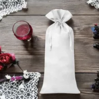 Bolsa de satén 16 x 37 cm - blanco Jardín y plantas de interior