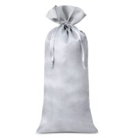 Bolsa de satén 16 x 37 cm - gris plata Bolsas de satén