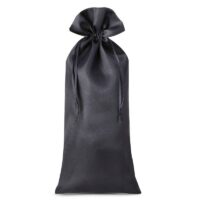 Bolsa de satén 16 x 37 cm - negro Bolsas de satén