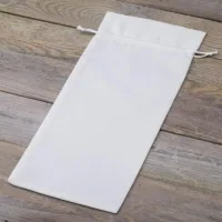 Bolsa de terciopelo 16 x 37 cm - blanco Bolsas de terciopelo
