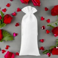 Bolsa de terciopelo 16 x 37 cm - blanco Lifehack: ideas inteligentes