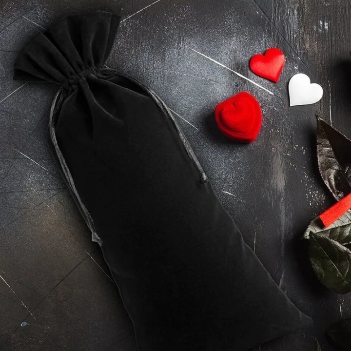 Bolsa de terciopelo 16 x 37 cm - negro Decoraciones interiores