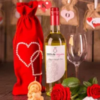 Bolsa de terciopelo 16 x 37 cm - rojo San Valentín