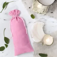 Bolsa de terciopelo 16 x 37 cm - rosa claro Bolsas rosas