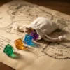 Bolsa de lino para dados RPG y accesorios.