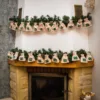 Bolsas de arpillera calendario de adviento 12 x 15 cm - luz natural + números verdes Todos los productos