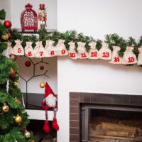 Calendario de Adviento bolsas de yute 12 x 15 cm -  natural claro + números rojos Todos los productos