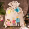 Bolsitas estilo lino 15 x 20 cm - natural Baby Shower
