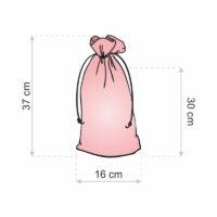 Bolsita estilo lino 16 x 37 cm - natural San valentín