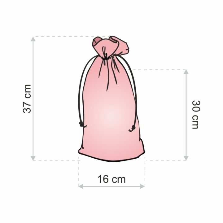Bolsita estilo lino 16 x 37 cm - natural San valentín