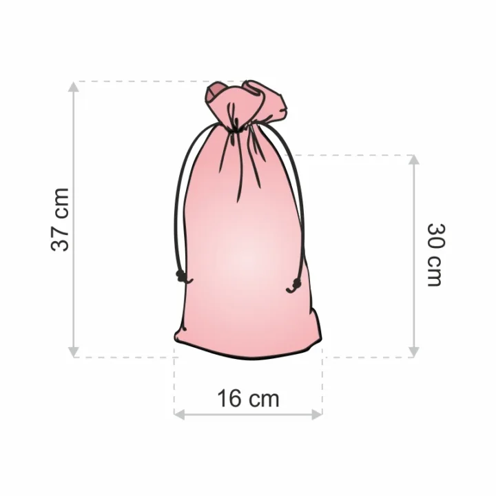 Bolsita estilo lino 16 x 37 cm - natural San valentín