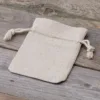 Bolsitas estilo lino 9 x 12 cm - natural Velas