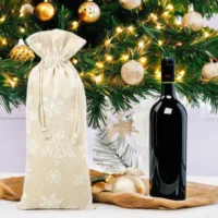 Bolsita estilo lino con la impresión 16 x 37 cm - natural / nieve Todos los productos