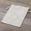 Bolsitas estilo lino con la impresión 18 x 24 cm - natural / nieve Sectores / Envoltorios para…