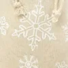 Bolsas estilo lino con la impresión 22 x 30 cm - natural / nieve Bolsas con impresion