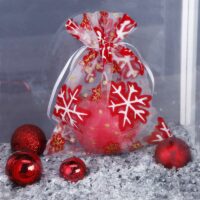 Bolsas de organza 10 x 13 cm - Navidad / 1 Bolsas ocasionales