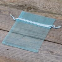 Bolsas de organza 10 x 13 cm - azul claro Bolsas de organza