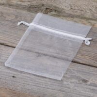 Bolsas de organza 10 x 13 cm - blanco Baby Shower