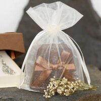 Bolsas de organza 10 x 13 cm - blanco Velas